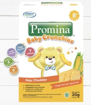 Indofood Promina Baby Crunchies Keju Cheddar 1